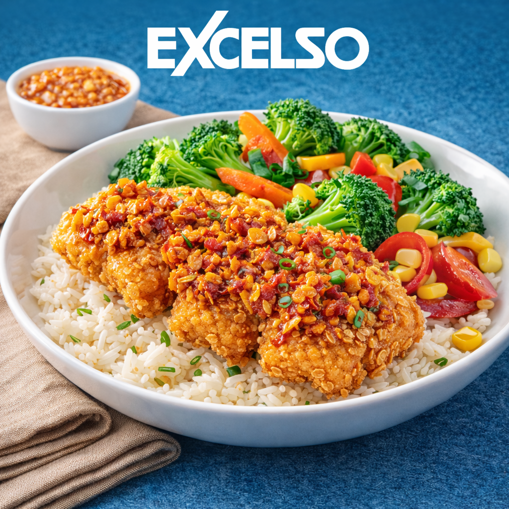 Dory Sambal Sereh Rice Bowl
